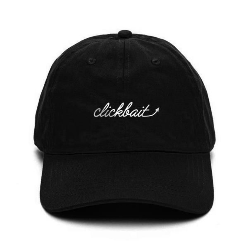 David Dobrik “Clickbait” Hat in black